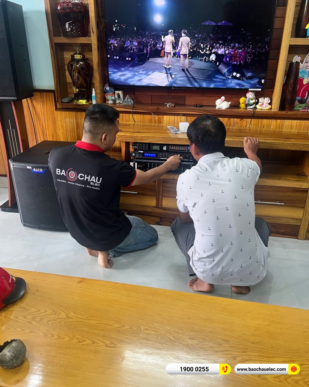 Lắp đặt dàn karaoke RCF gần 80tr cho anh Quý tại Buôn Ma Thuật