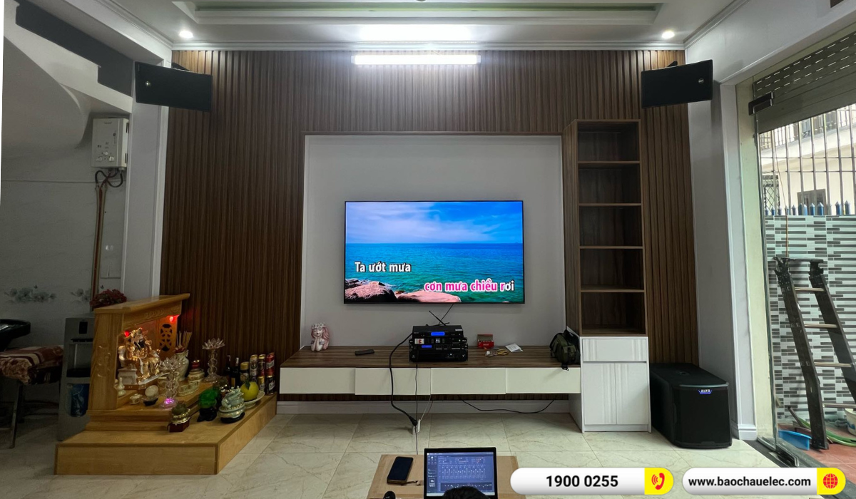 Lắp đặt dàn karaoke RCF hơn 100tr cho chị nga tại Hải Phòng