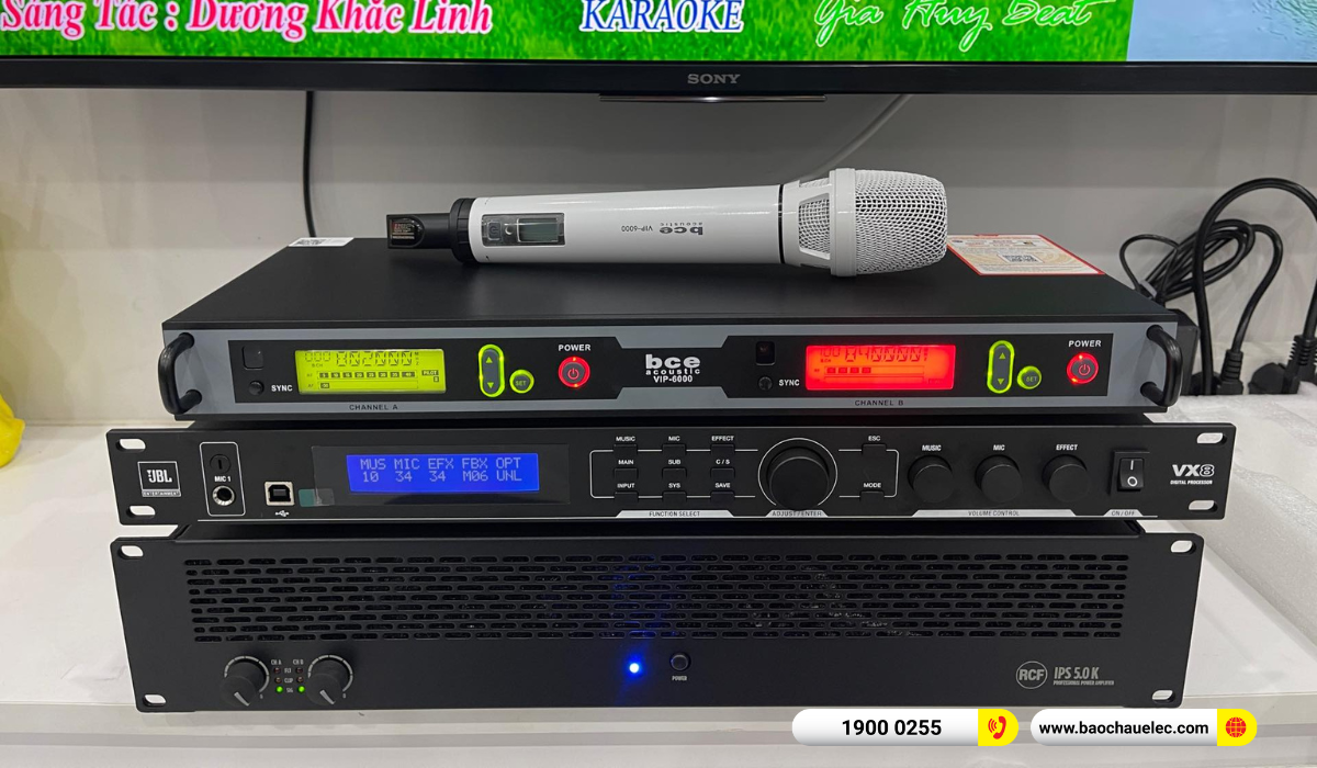 Lắp đặt dàn karaoke RCF gần 104tr cho anh Sơn tại Bình Dương