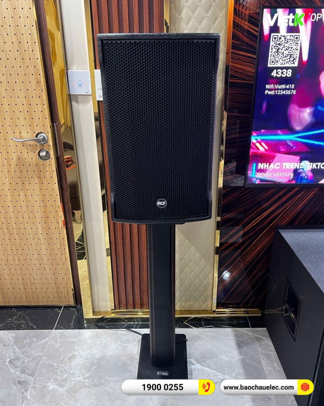 Lắp đặt dàn karaoke RCF hơn 156tr cho anh Quảng tại Hà Nội