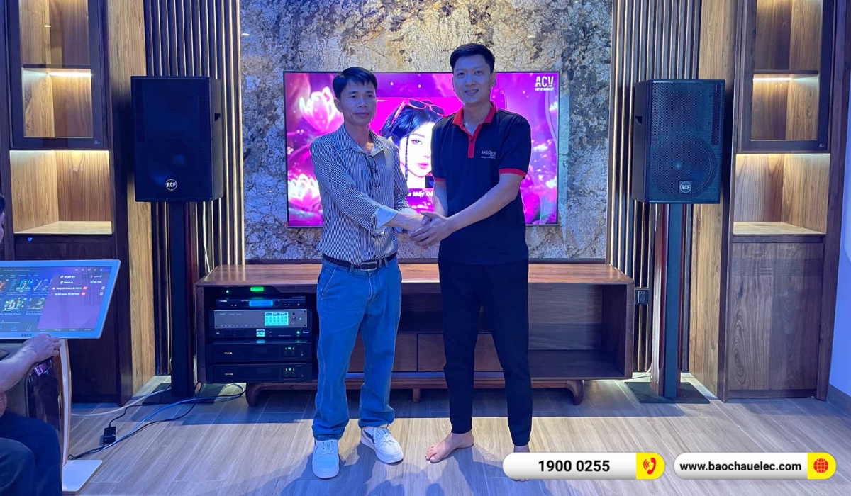 Lắp đặt dàn karaoke RCF hơn 160tr cho anh Lâm tại Bình Dương