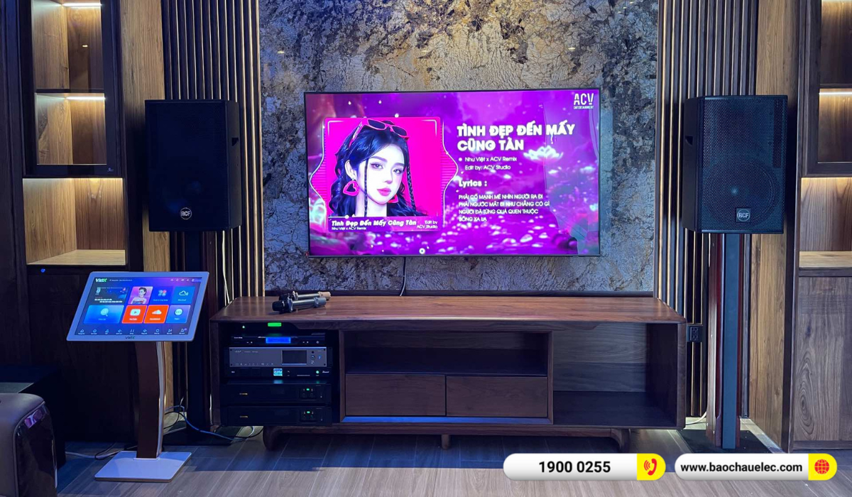 Lắp đặt dàn karaoke RCF hơn 160tr cho anh Lâm tại Bình Dương