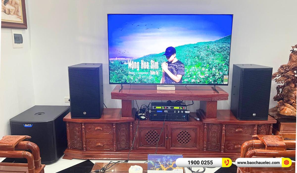 Lắp đặt dàn karaoke RCF hơn 72tr cho anh Dung tại Hải Phòng