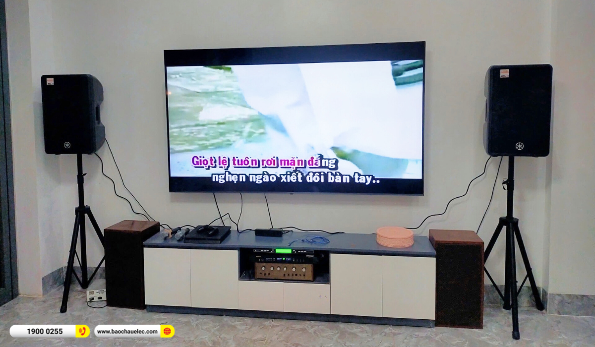 Lắp đặt dàn karaoke Yamaha hơn 37tr cho anh Duy tại Bắc Ninh