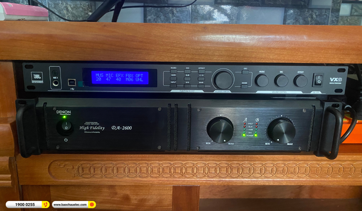 Lắp đặt dàn karaoke Yamaha gần 95tr cho anh Minh tại TP HCM