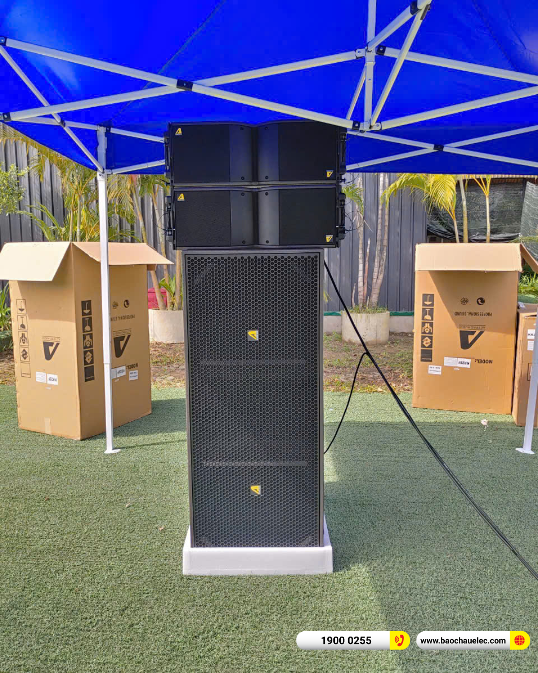 Lắp đặt dàn Line Array Actpro cho sự kiện, đám cưới hơn 109tr cho chị Như tại Thanh Hóa