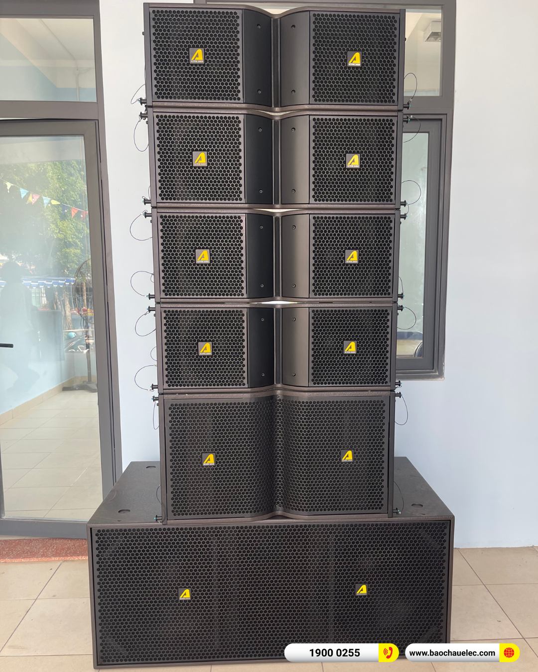 Lắp đặt dàn Line Array Actpro sự kiện, hội trường cho UBND Huyện Củ Chi tại TP HCM