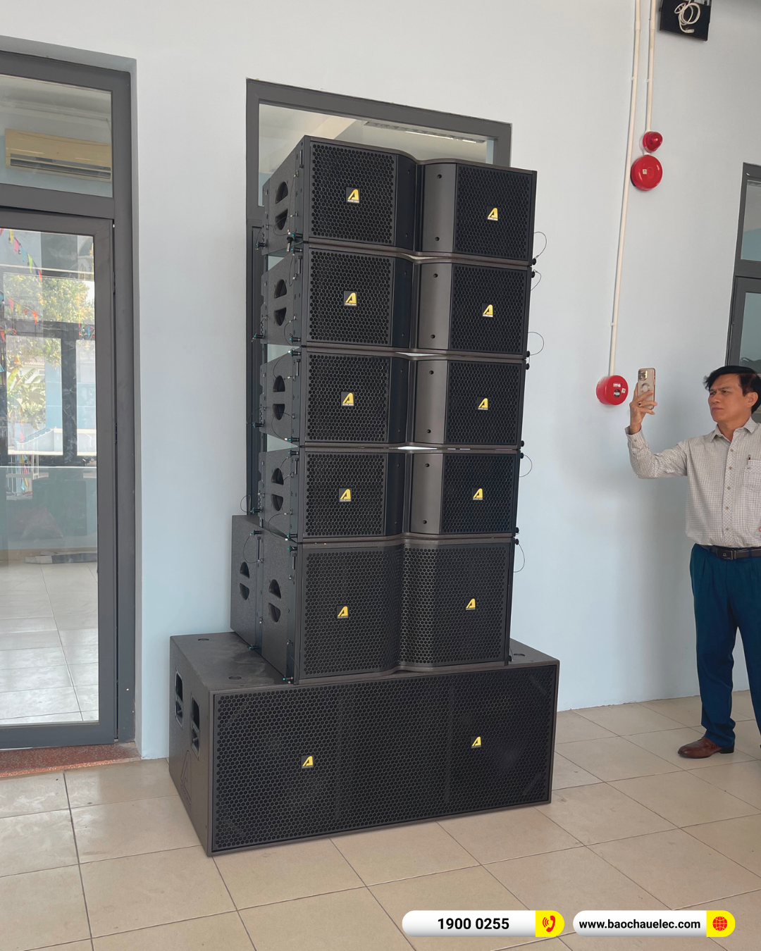 Lắp đặt dàn Line Array Actpro sự kiện, hội trường cho UBND Huyện Củ Chi tại TP HCM