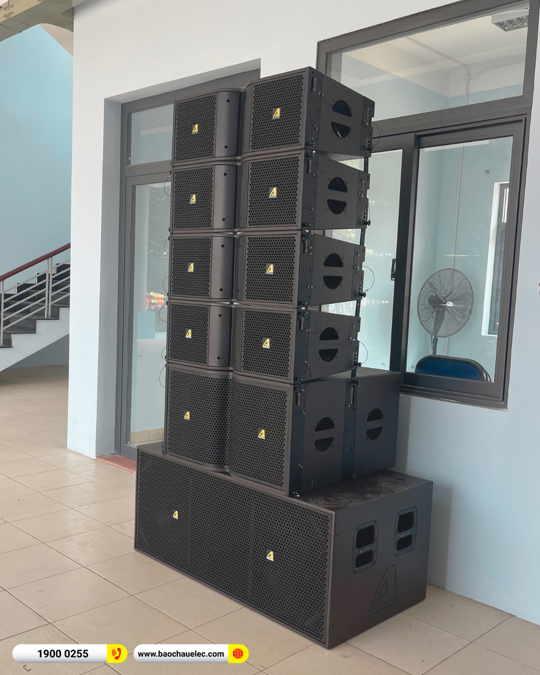 Lắp đặt dàn Line Array Actpro sự kiện, hội trường cho UBND Huyện Củ Chi tại TP HCM