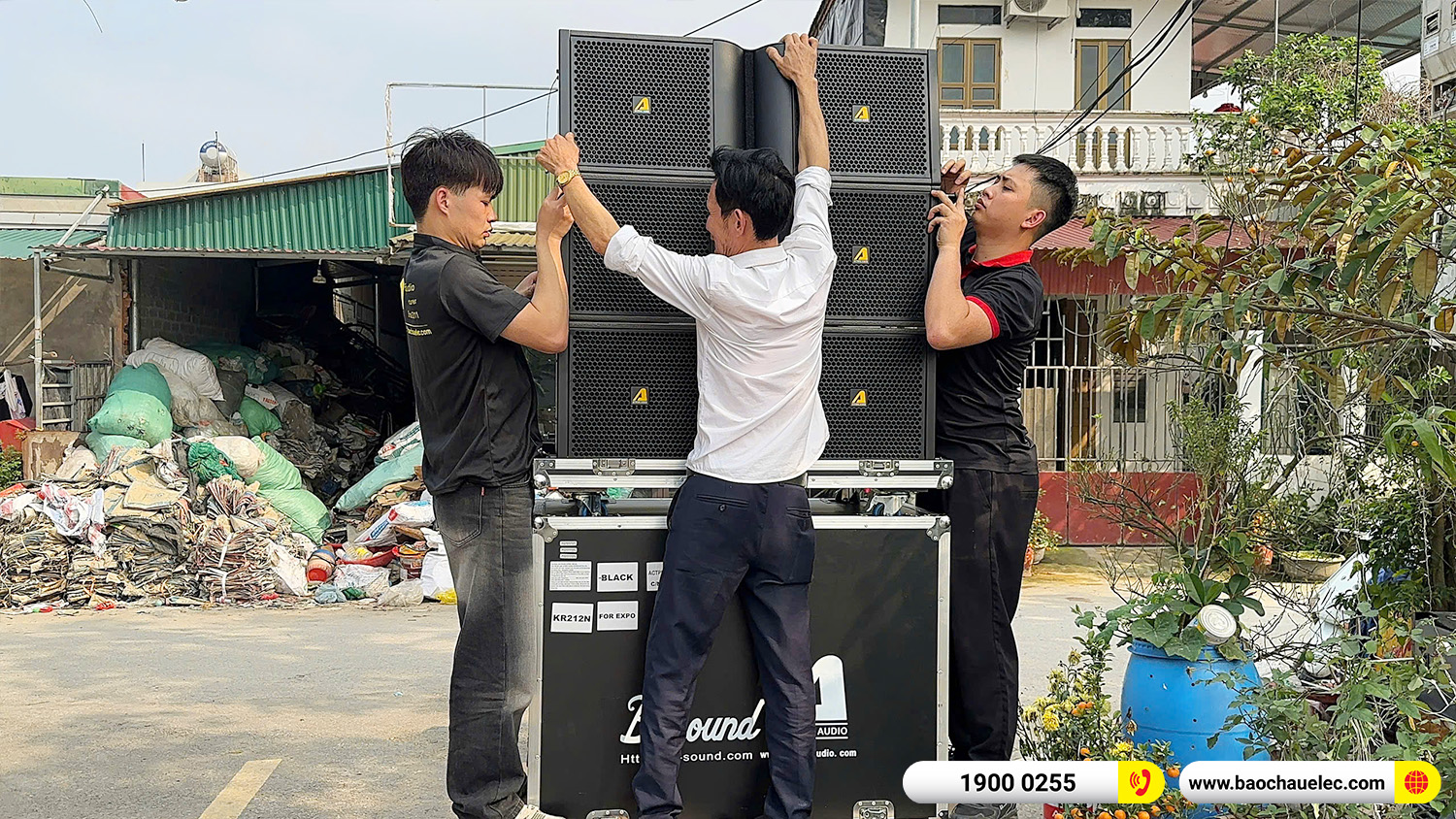 Lắp đặt dàn Line Array Actpro sự kiện, đám cưới hơn 242tr cho anh Hoan tại Hà Nam