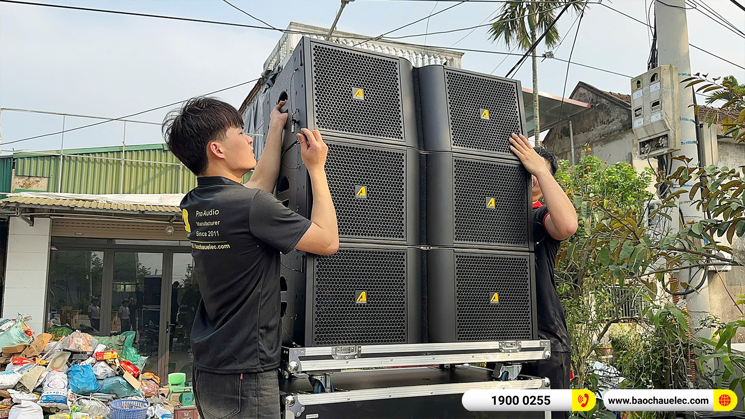 Lắp đặt dàn Line Array Actpro sự kiện, đám cưới hơn 242tr cho anh Hoan tại Hà Nam