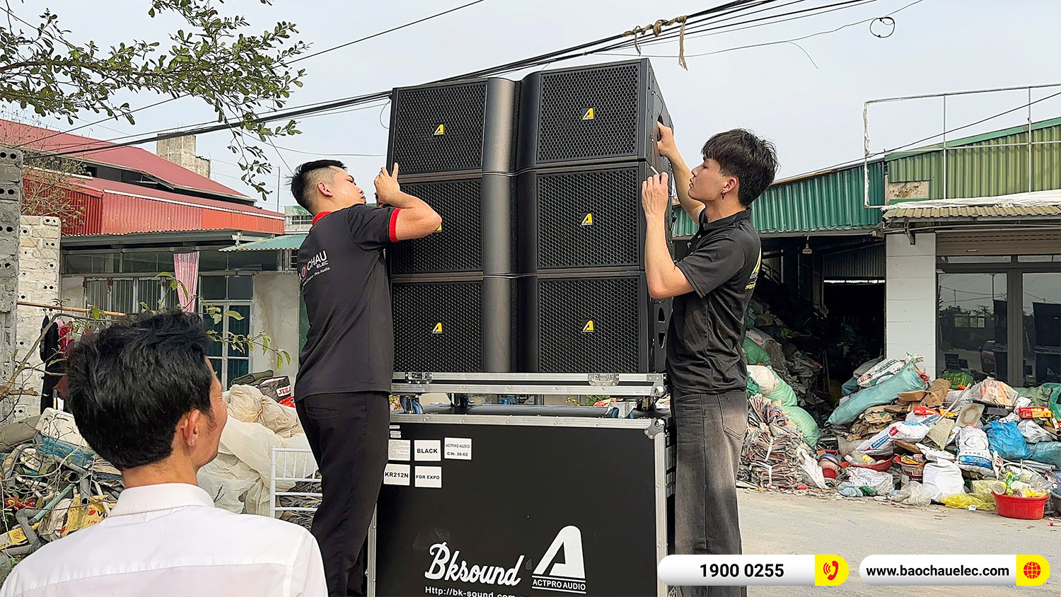 Lắp đặt dàn Line Array Actpro sự kiện, đám cưới hơn 242tr cho anh Hoan tại Hà Nam