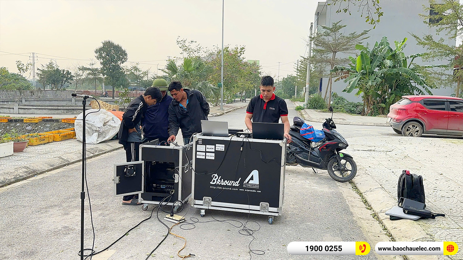 Lắp đặt dàn Line Array Actpro sự kiện, đám cưới hơn 242tr cho anh Hoan tại Hà Nam