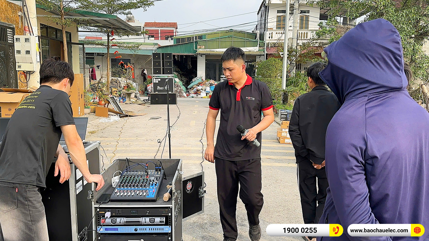 Lắp đặt dàn Line Array Actpro sự kiện, đám cưới hơn 242tr cho anh Hoan tại Hà Nam