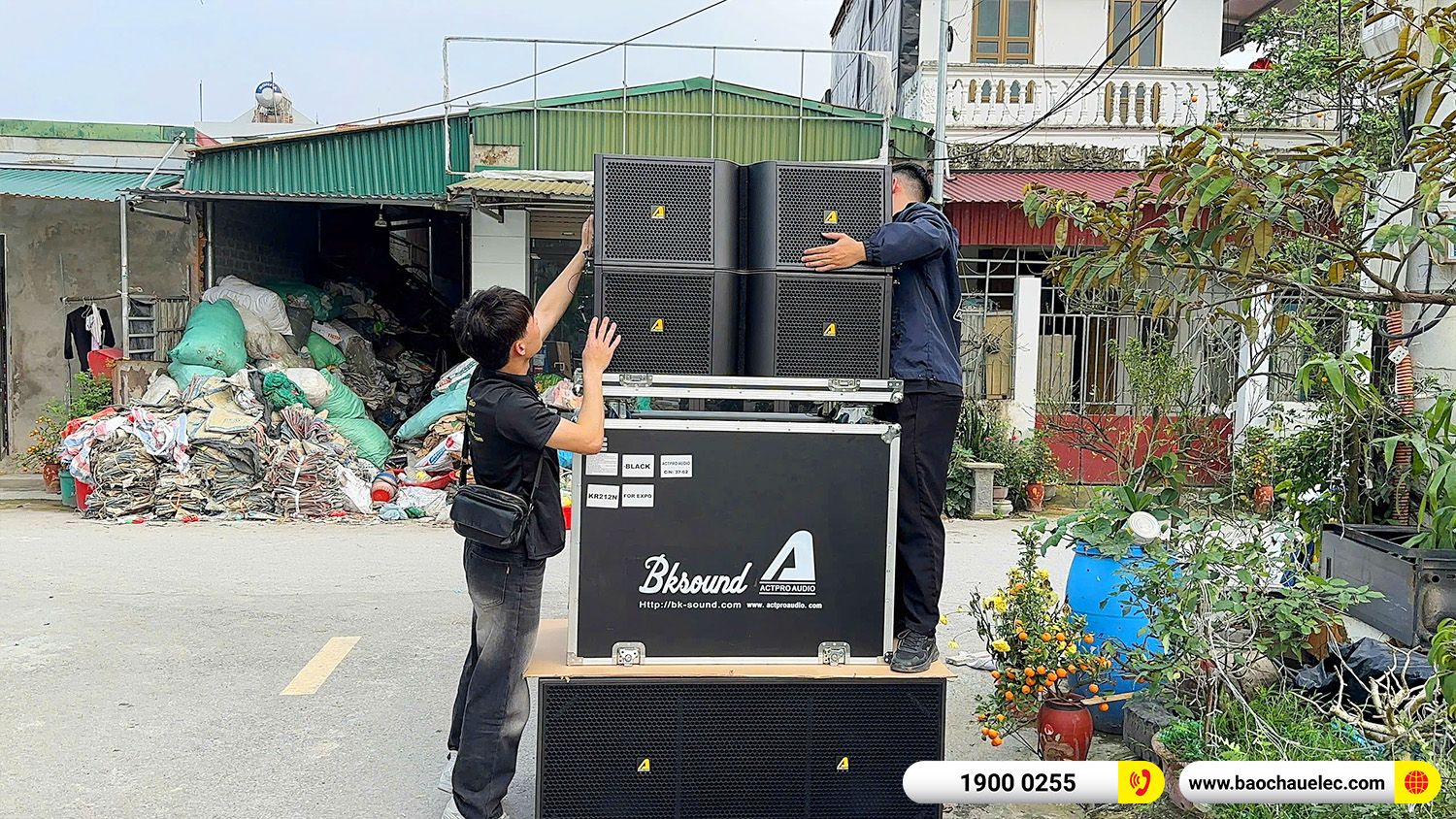 Lắp đặt dàn Line Array Actpro sự kiện, đám cưới hơn 242tr cho anh Hoan tại Hà Nam