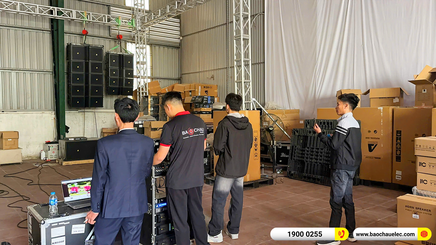 Lắp đặt dàn Line Array Actpro sự kiện, đám cưới hơn 242tr cho anh Hoan tại Hà Nam