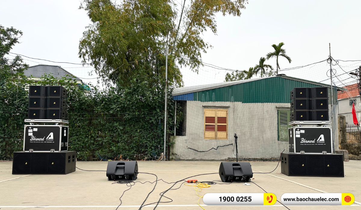 Lắp đặt dàn Line Array Actpro sự kiện, đám cưới hơn 195tr cho anh Tùng tại Hải Dương