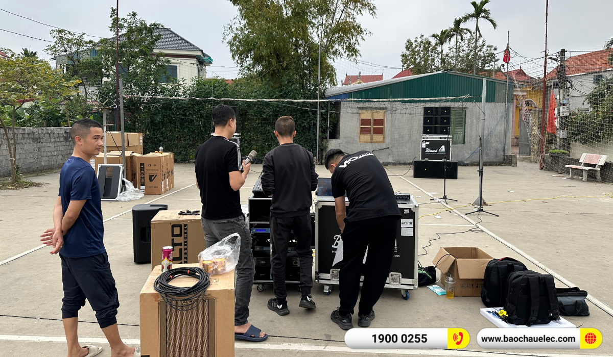 Lắp đặt dàn Line Array Actpro sự kiện, đám cưới hơn 195tr cho anh Tùng tại Hải Dương