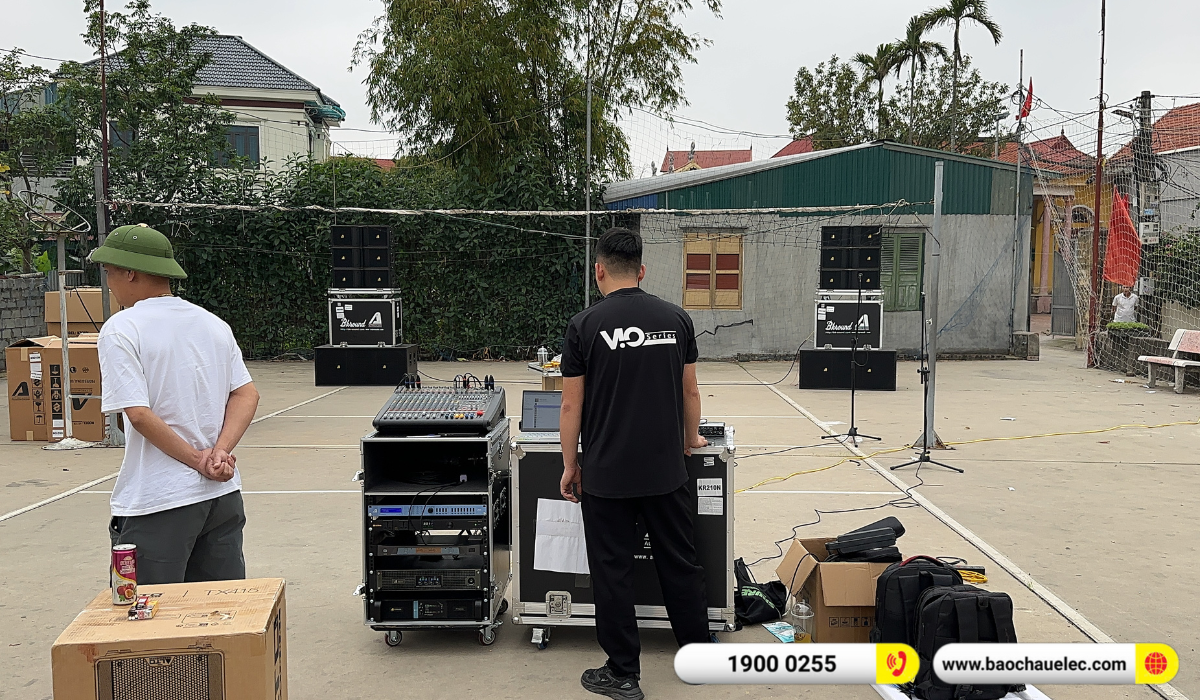 Lắp đặt dàn Line Array Actpro sự kiện, đám cưới hơn 195tr cho anh Tùng tại Hải Dương