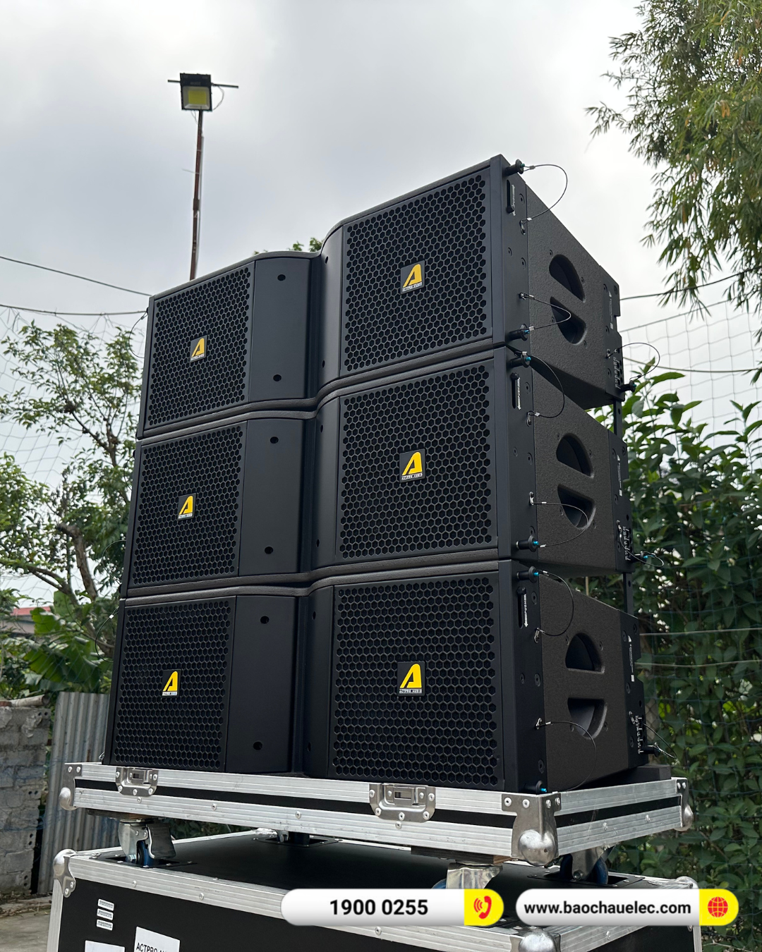 Lắp đặt dàn Line Array Actpro sự kiện, đám cưới hơn 195tr cho anh Tùng tại Hải Dương