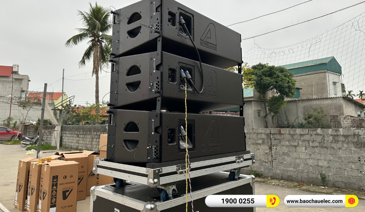 Lắp đặt dàn Line Array Actpro sự kiện, đám cưới hơn 195tr cho anh Tùng tại Hải Dương