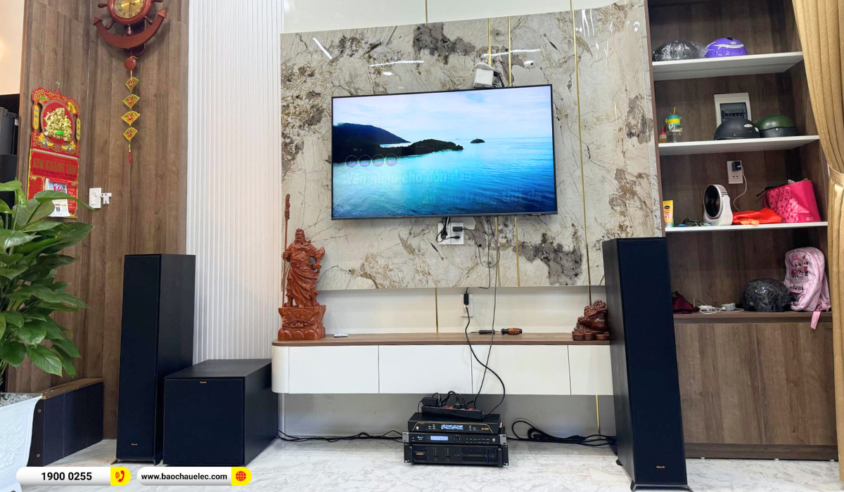 Lắp đặt dàn nghe nhạc Klipsch gần 37tr cho anh Nhật tạ Đà Nẵng