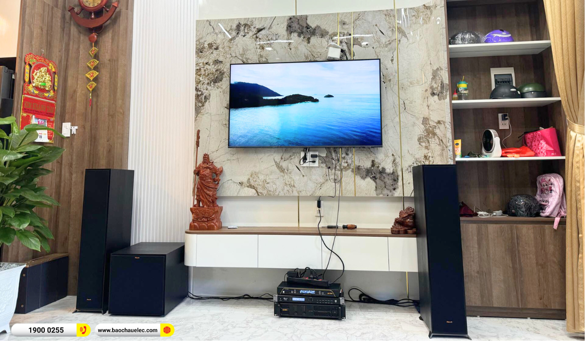 Lắp đặt dàn nghe nhạc Klipsch gần 37tr cho anh Nhật tạ Đà Nẵng