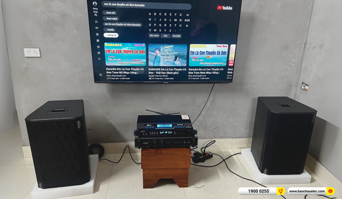 Lắp đặt dàn karaoke Denon hơn 33tr cho anh Hải tại Hưng Yên