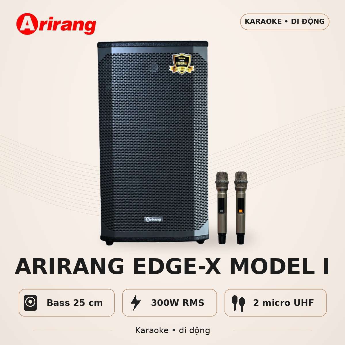 Loa Arirang Edge-X Model I (Đen)