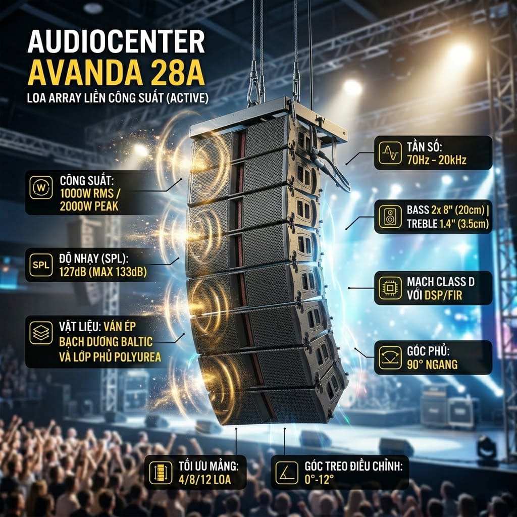 Loa array Audiocenter Avanda 28A
