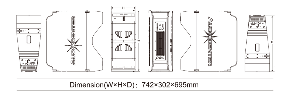 Loa array Audiocenter K-LA210-DSP