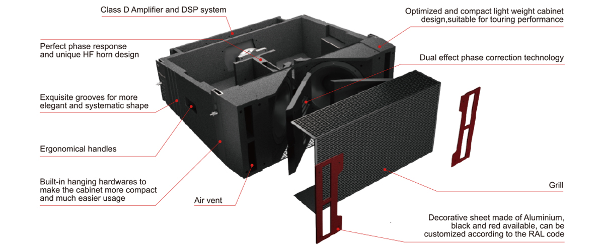 Loa array Audiocenter K-LA210-DSP