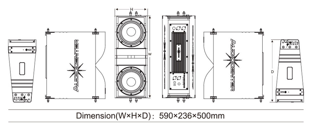 Loa array Audiocenter K-LA28-DSP 