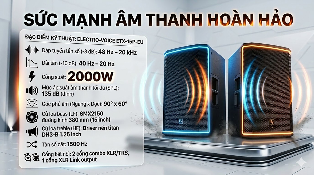 Loa Electro-Voice ETX-15P-EU