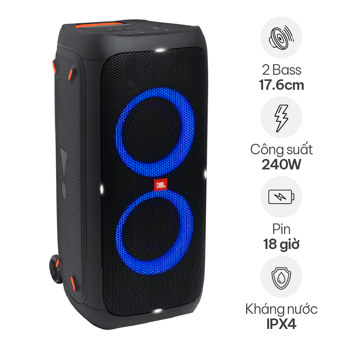Loa JBL PartyBox 310 | Pin 18h, Chống Nước, Giá Rẻ