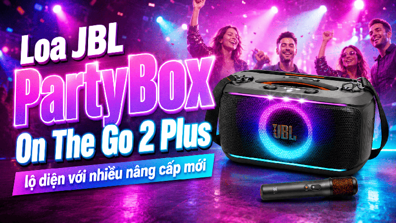 Loa JBL PartyBox On The Go 2 Plus lộ diện với nhiều n&acirc;ng cấp mới