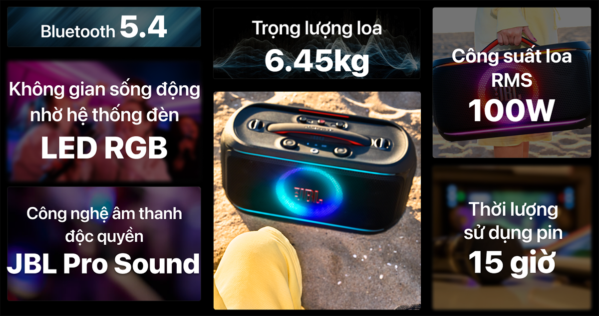 Loa JBL PartyBox On The Go 2 Plus lộ diện với nhiều n&acirc;ng cấp mới