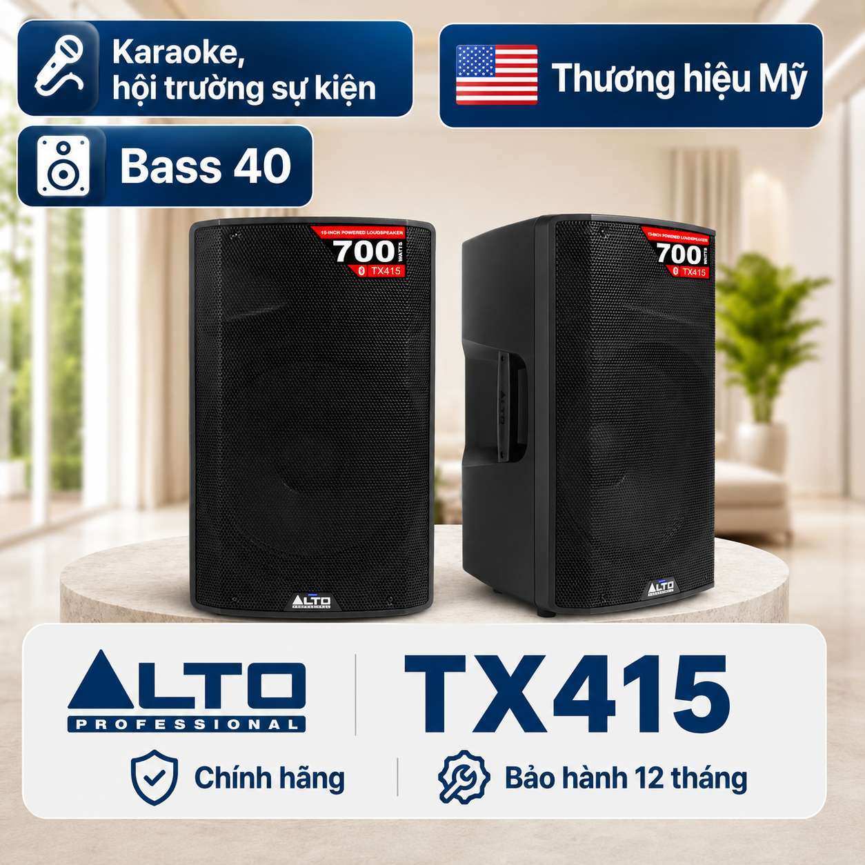 Loa Alto TX415 (Active, Bass 40, Có Bluetooth)