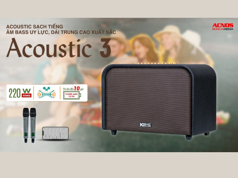 Loa Karaoke Di Động Acnos Acoustic 3