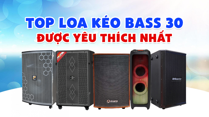 Mẫu loa kéo bass 30 được yêu thích nhất