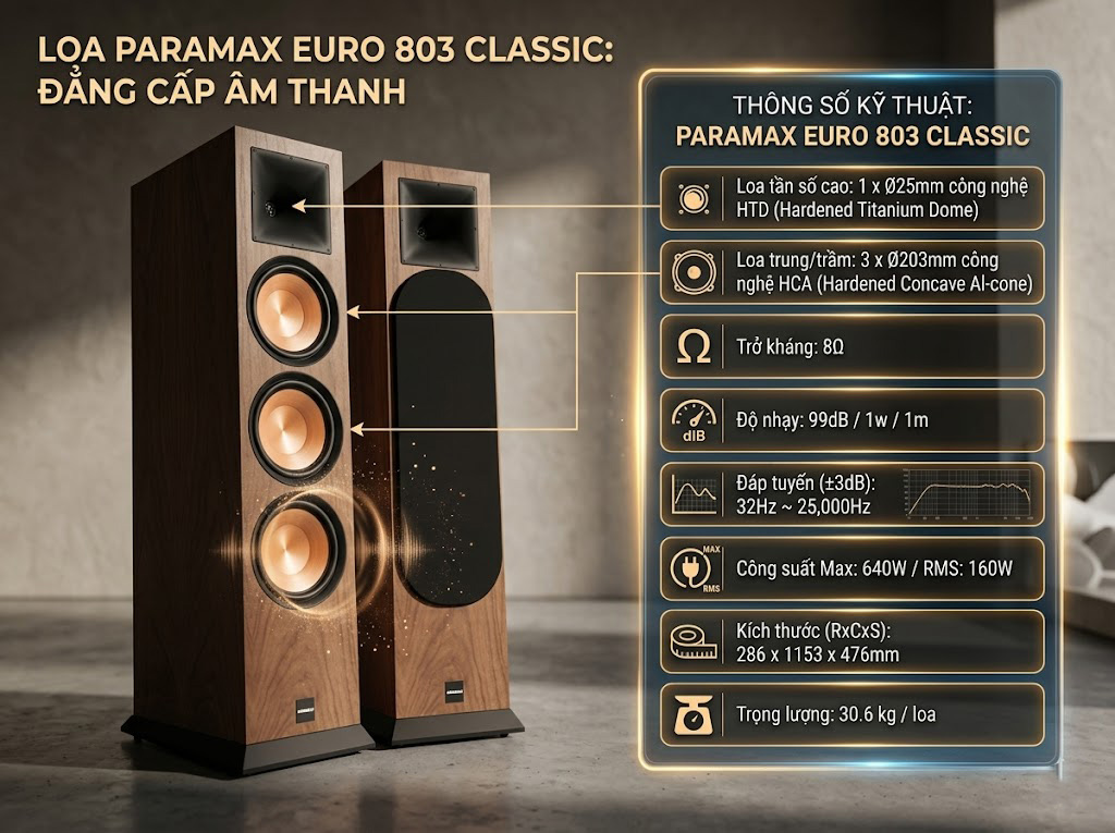 Loa Paramax Euro 803 Classic