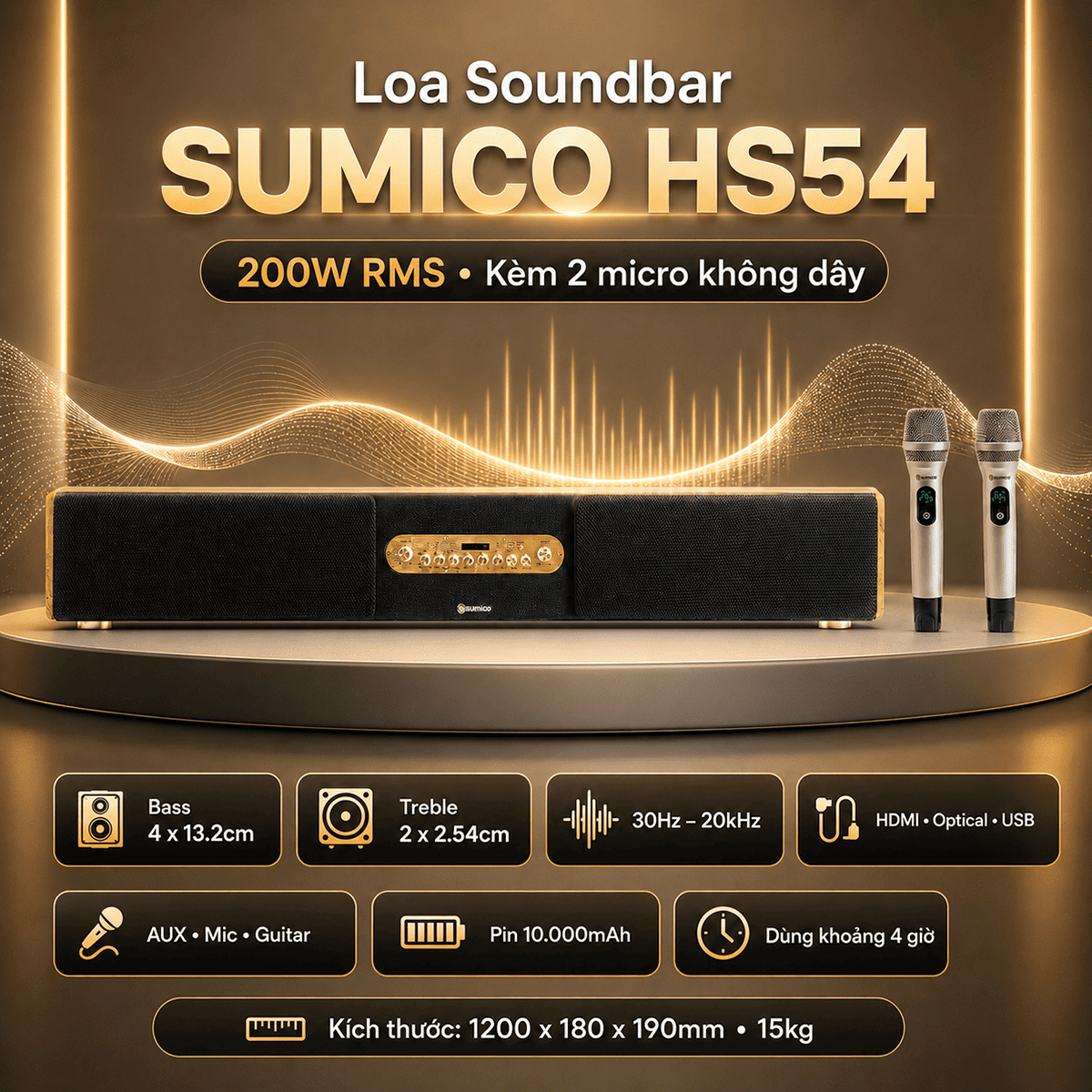 loa Soundbar Sumico HS54