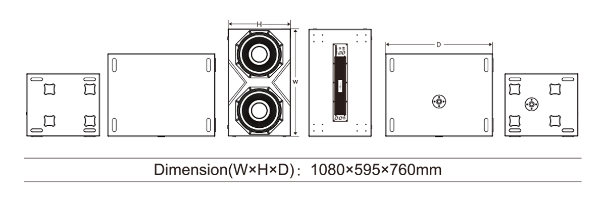 Loa sub điện Audiocenter K-LA218