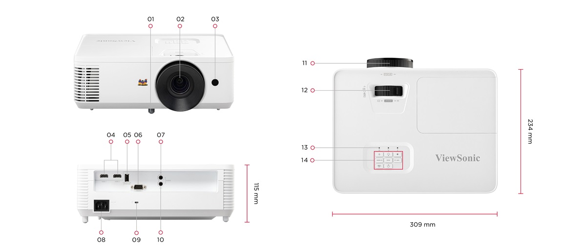 Máy Chiếu Viewsonic PX704HD