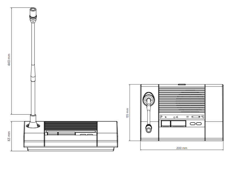 Micro cổ ngỗng RCF DMS 6410