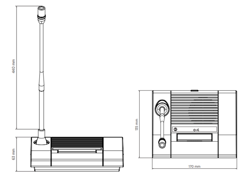 Micro Đại Biểu Để Bàn RCF MMS 3404D