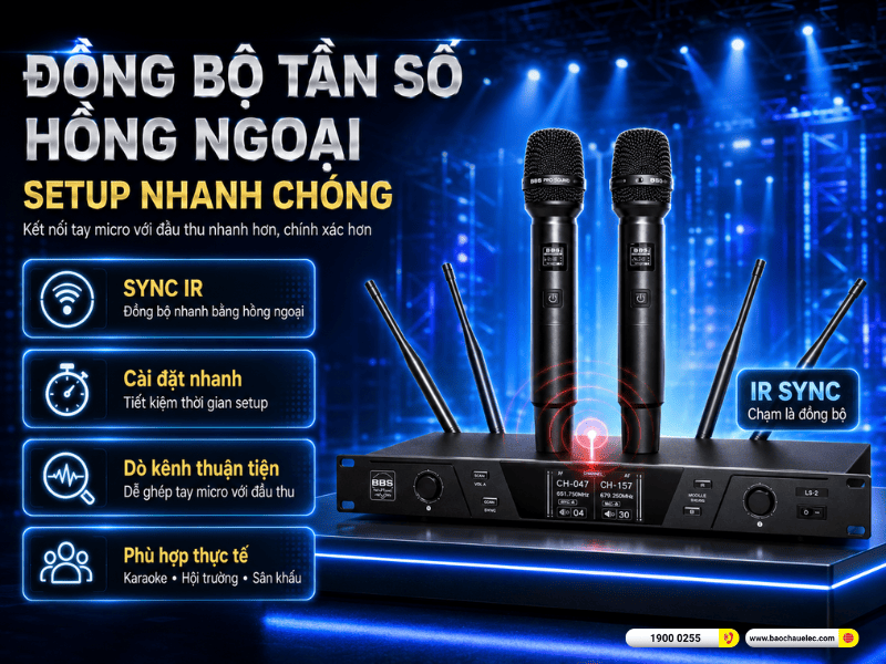 Micro kh&ocirc;ng d&acirc;y BBS LS-2