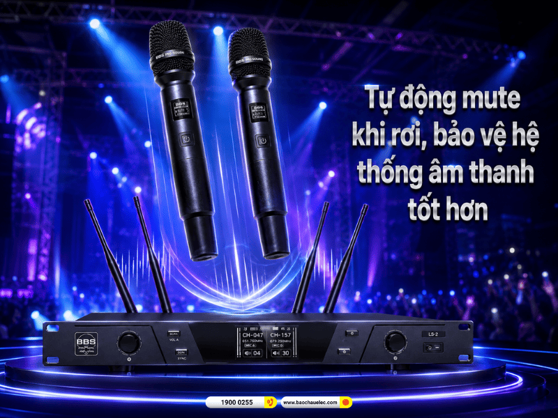 Micro kh&ocirc;ng d&acirc;y BBS LS-2