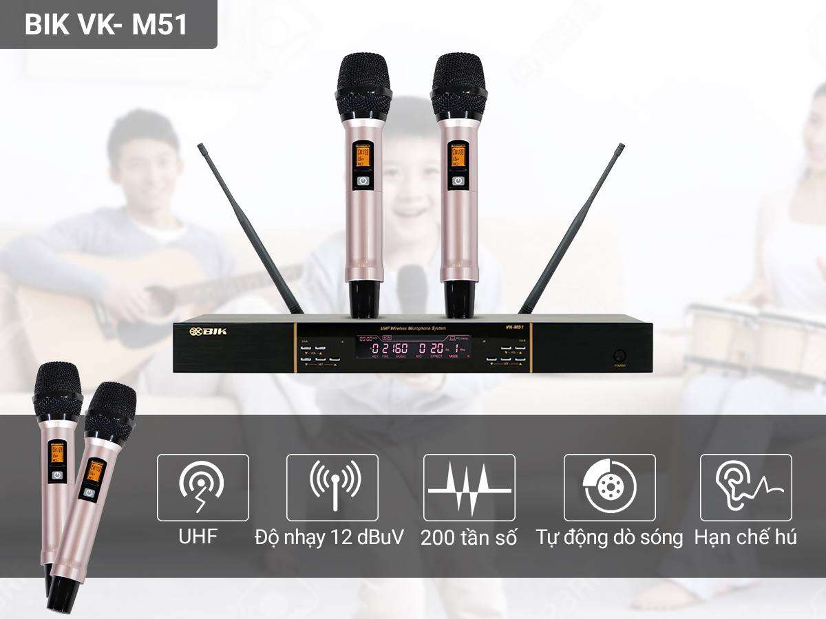 Micro không dây BIK VK- M51