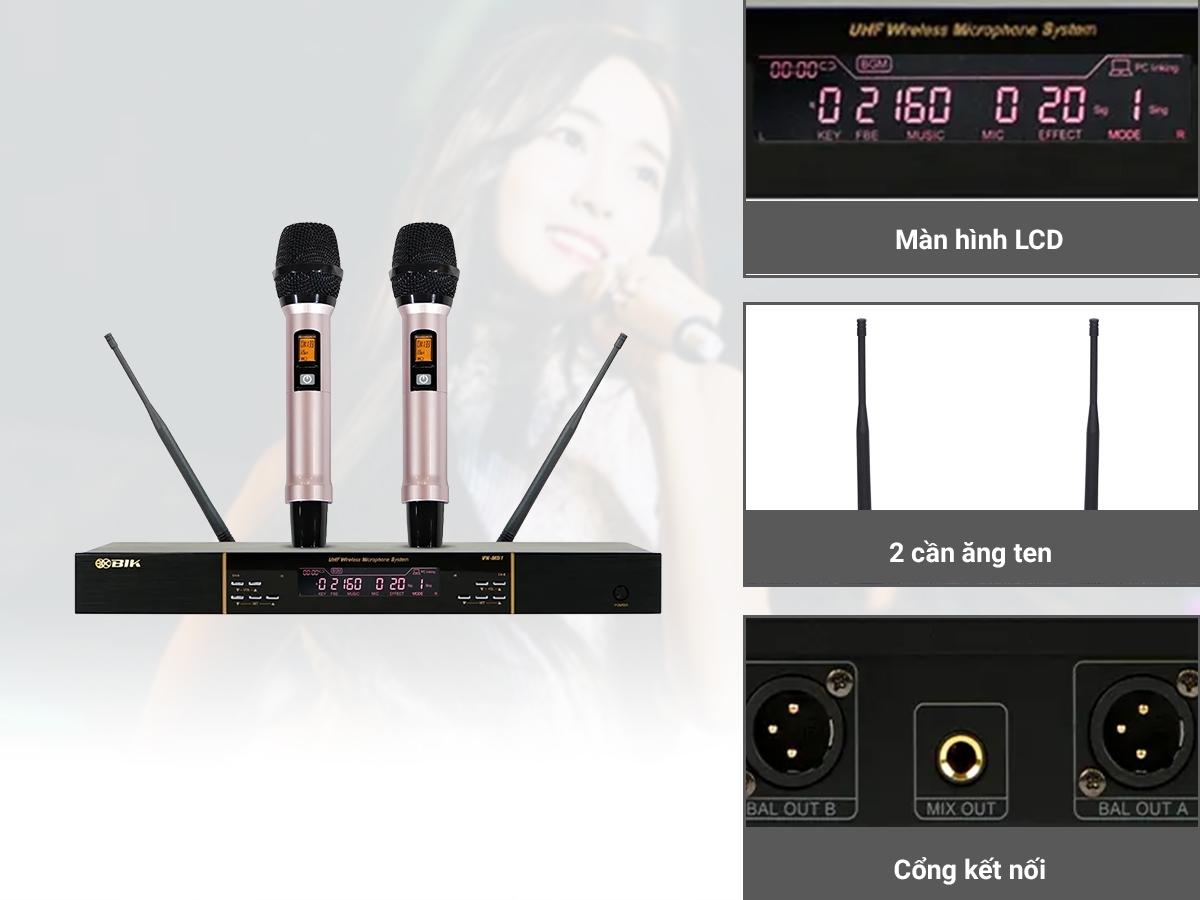 Micro không dây BIK VK- M51